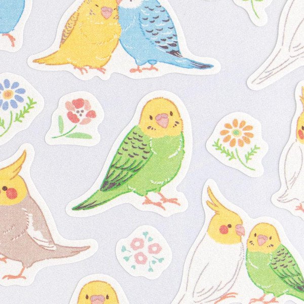 Stickers (Parakeets/L/Sheet Size: H16.5xW9cm/SMCol(s): Pink)