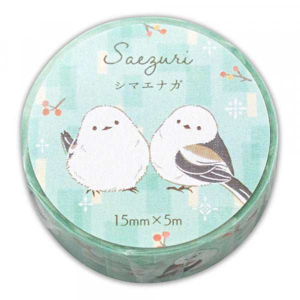 Masking Tape (Long-Tailed Tits/15mm x 5m/SMCol(s): Teal)