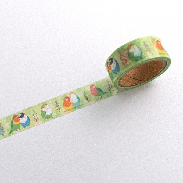 Masking Tape (Parakeets/15mm x 5m/SMCol(s): Green)