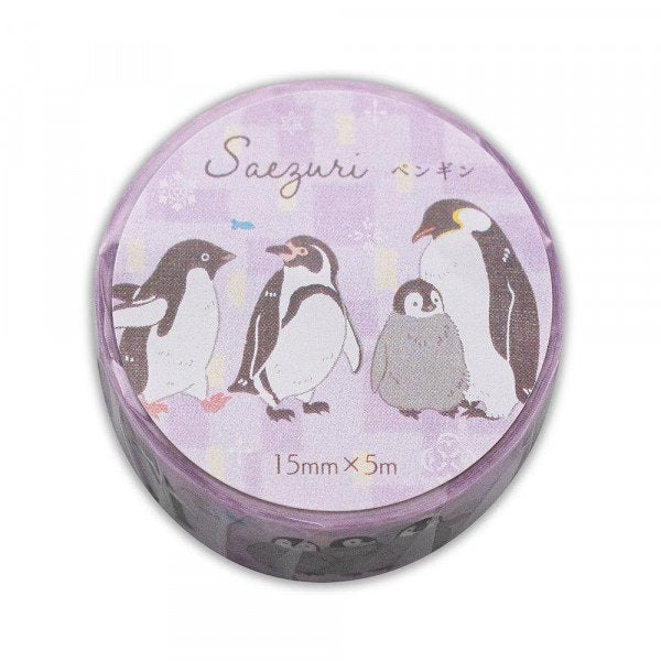 Masking Tape (Penguins/15mm x 5m/SMCol(s): Purple)