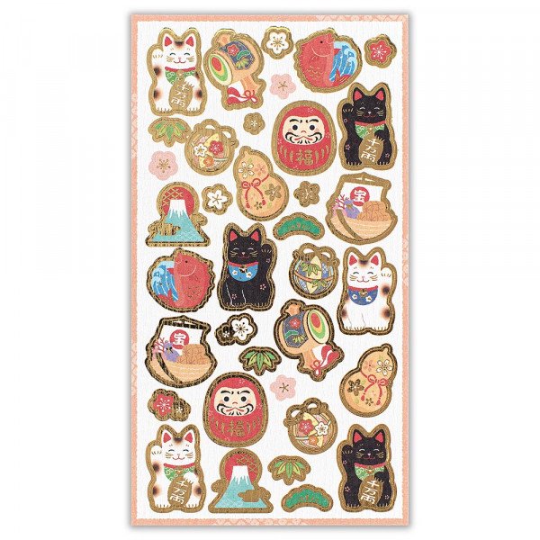 Stickers (Lucky Charms/L/Sheet Size: H16.5xW9cm/SMCol(s): Multicolour)