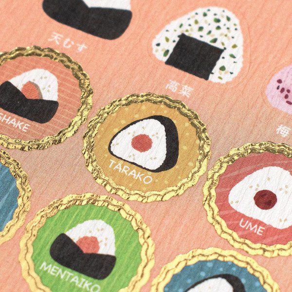 Stickers (Onigiri Riceballs/L/Sheet Size: H16.5xW9cm/SMCol(s): Multicolour)