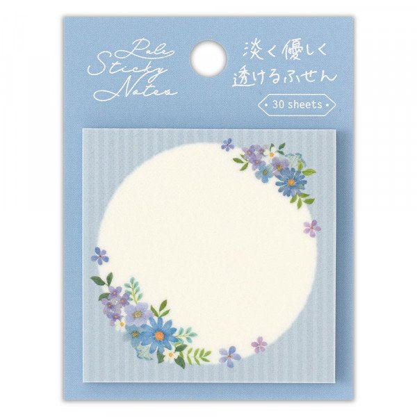 Sticky Notes (Blue Flower/5.7x5.7cm (30 Sheets)/SMCol(s): Blue,White)