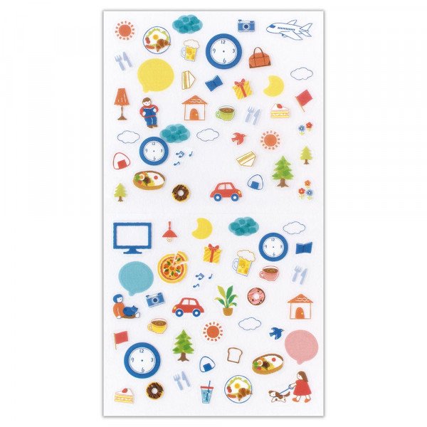 Stickers (Big/For Planner/Enjoy/Sheet: 16.5x9cm/SMCol(s): Multicolour)