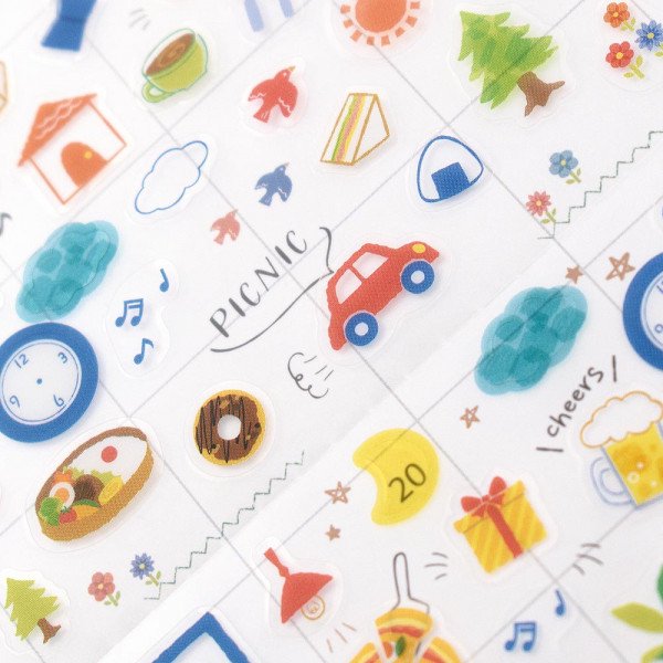 Stickers (Big/For Planner/Enjoy/Sheet: 16.5x9cm/SMCol(s): Multicolour)