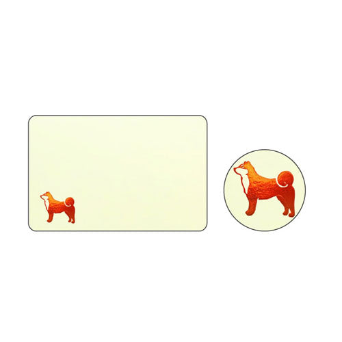 Clothes-Pin Shiba Dog Message Cards MC16030
