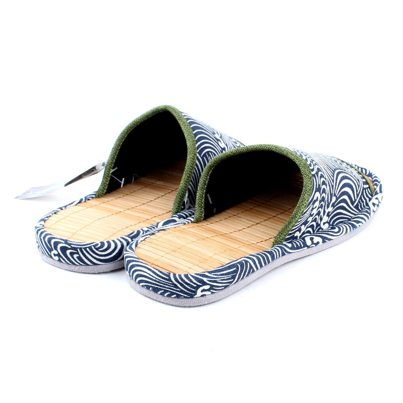 Wave Aizome Dye Style Bamboo Slippers