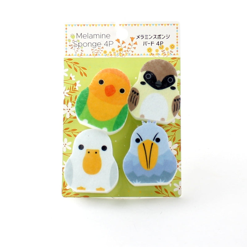 Sponges (Melamine Resin/Bird/2.6x4.3x5cm (4pcs))