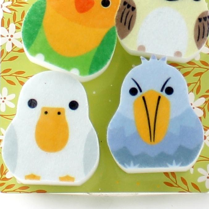 Sponges (Melamine Resin/Bird/2.6x4.3x5cm (4pcs))