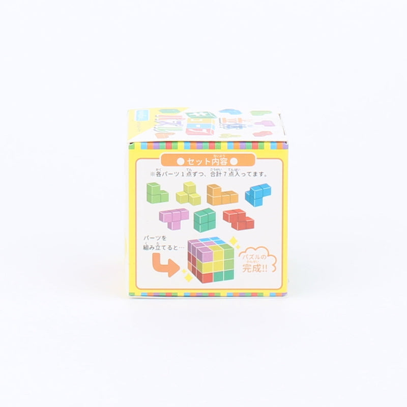 Cube Puzzle (3D/Challenge Assembling a Cube/Assembled:H/W/D 4.8cm)