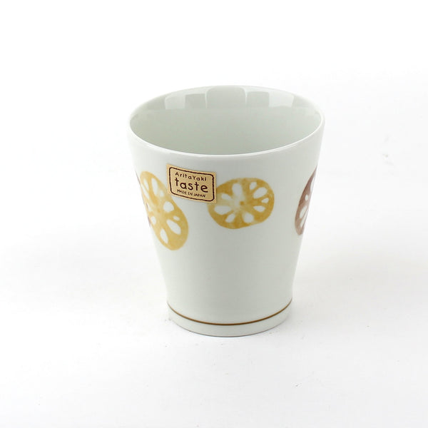 Lotus Root Porcelain Cup (Brown)