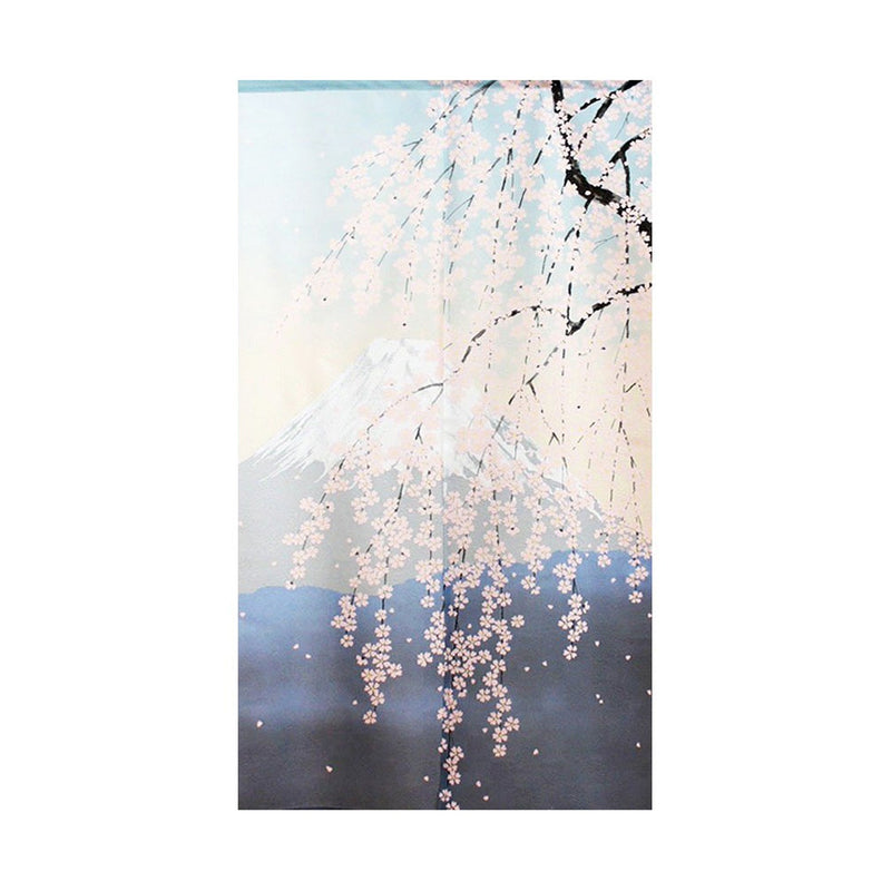 Japanese Style Four Seasons of Mt. Fuji: Spring Noren Curtain
