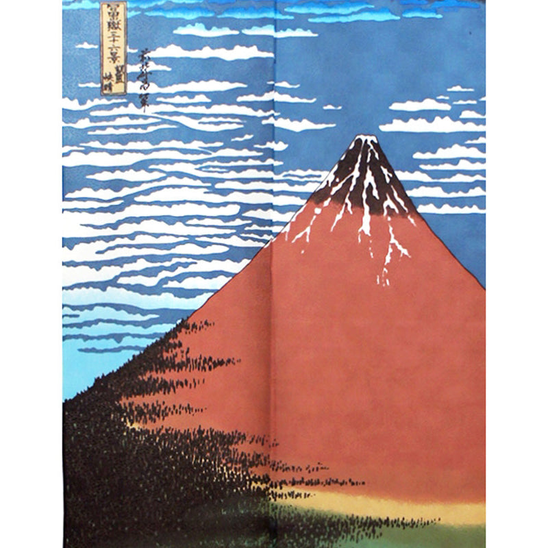 Japanese Style Katsushika Hokusai: Fine Wind Clear Morning Noren Curtain