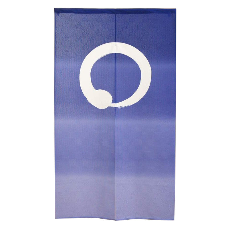 Japanese Style Circle Gradient Enso Circle Noren Curtain