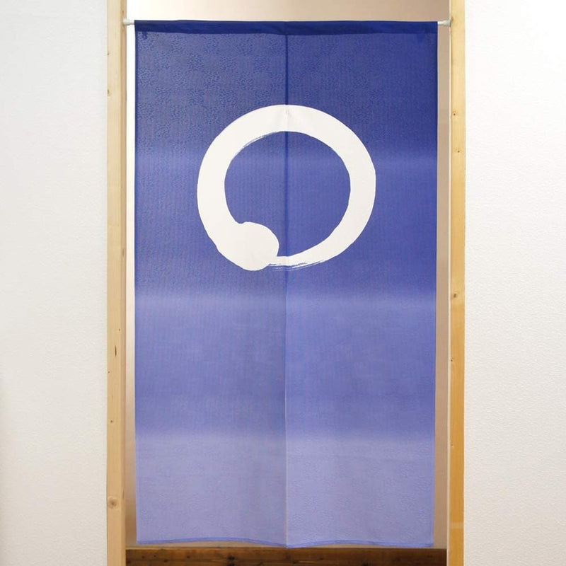 Japanese Style Circle Gradient Enso Circle Noren Curtain