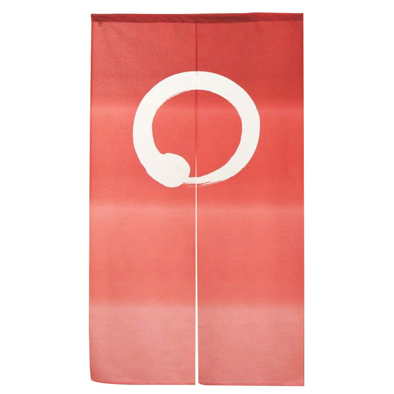 Japanese Style Circle Gradient Enso Circle Noren Curtain