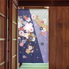 Japanese Style Kisshouka Noren Curtain