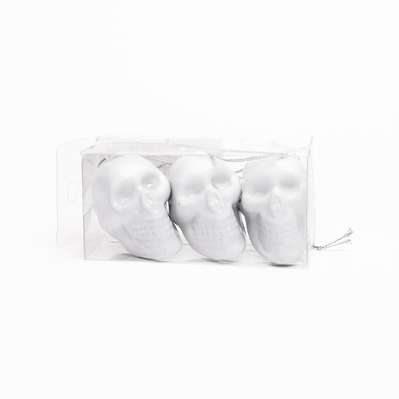 Ornaments (Polystyrene/Polypropylene/Skull/3pcs)
