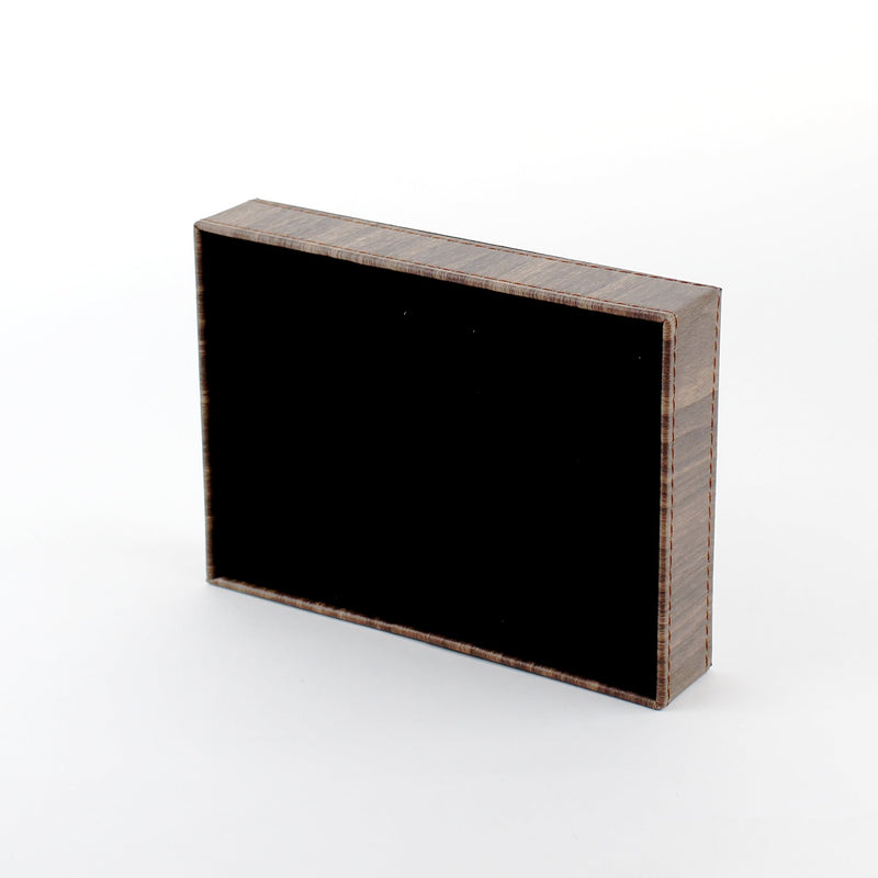 Faux Leather Woodgrain Desk Organizer (M)