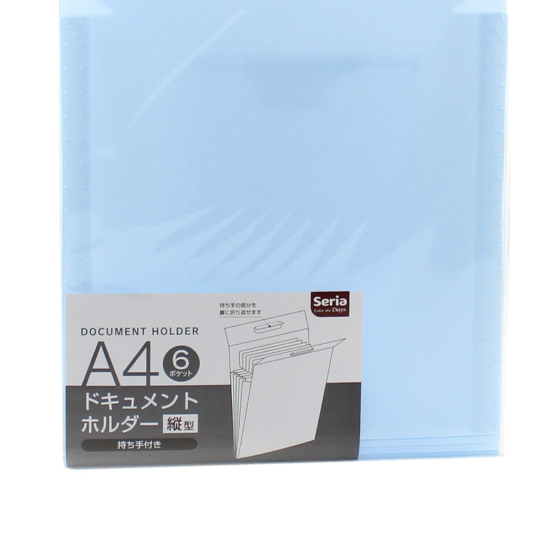 A4 Document Folder (PP/Foldable Handle/6 Pockets)