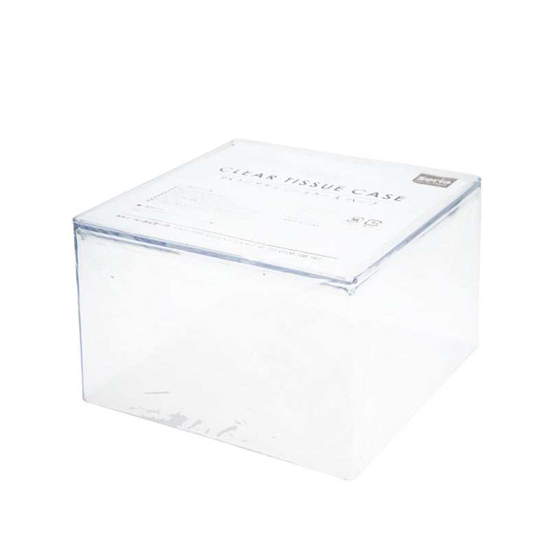 Tissue Case (PS/Half Size/Clear/For Tissue Size up to 12.1x12.1x7cm/13x13x8.2cm/SMCol(s): Clear)