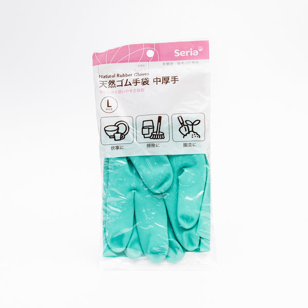 Rubber Gloves with lining (Med-Thick/L(1pr))