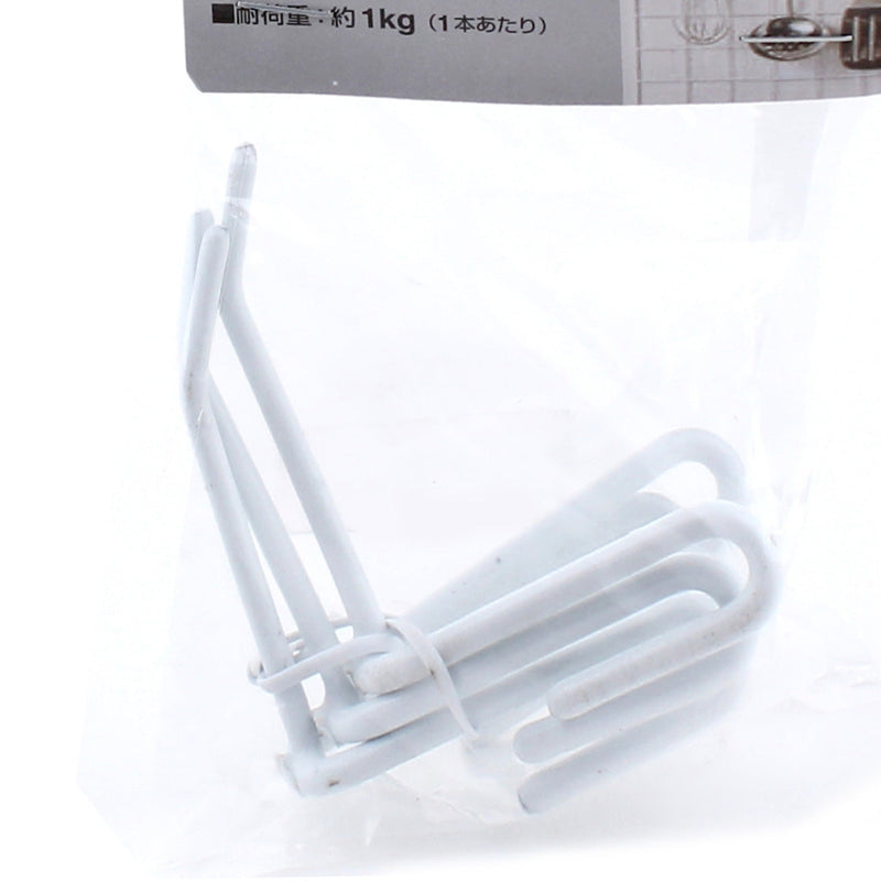White Wire Hooks (4x6x6cm (3pcs))