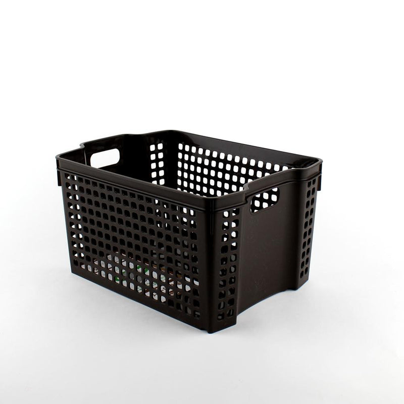 Basket - Stackable (A5*Deep/BN/27.7x19.6x14.4cm)