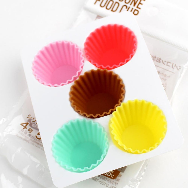 Silicone Food Cups (Silicone/Size 4/5xCol/d.4cm (5pcs))