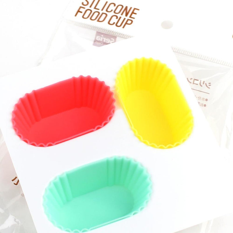 Silicone Food Cups (Silicone/3xCol/6x3.6x2.5cm (3pcs))