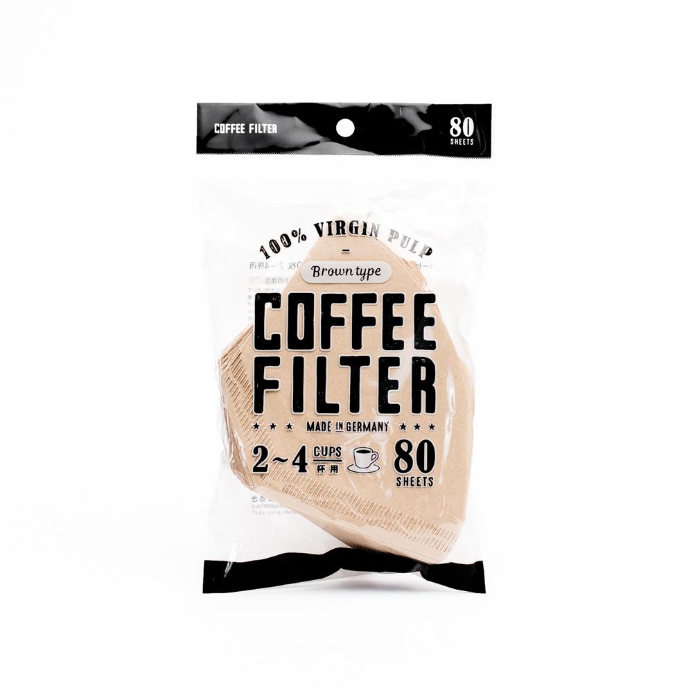 Coffee Filters (24 Cups/Brown/16x10.5cm (80pcs))
