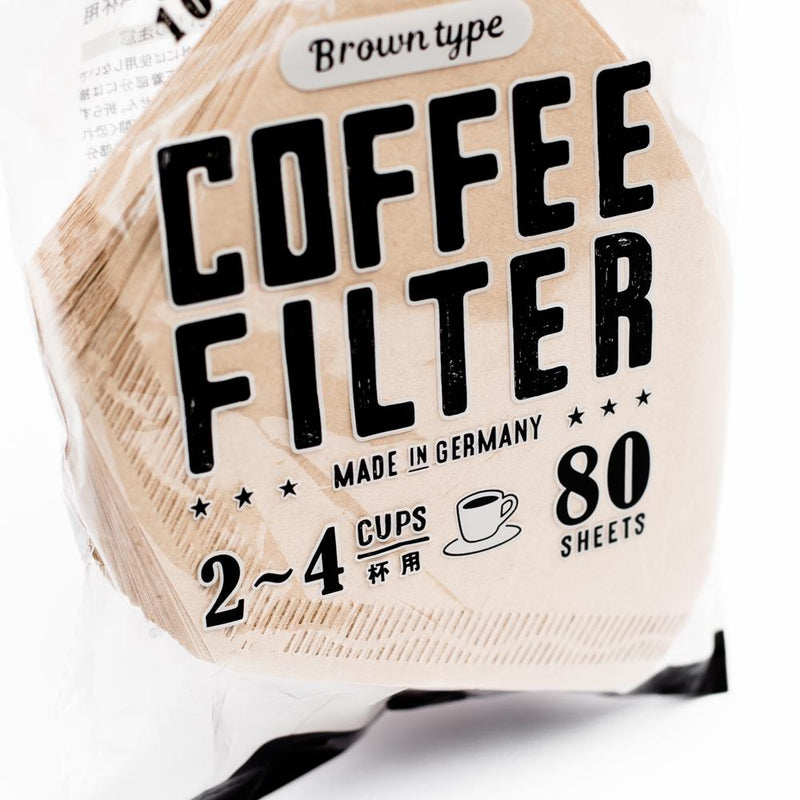 Coffee Filters (2-4 Cups/Brown/16x10.5cm (80pcs))