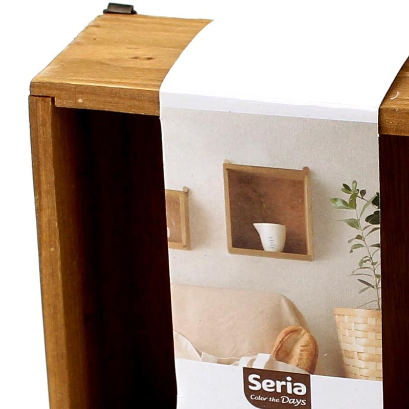 Wall Box Shelf (Wood/Square/Bn/14.5X14.5X6Cm)