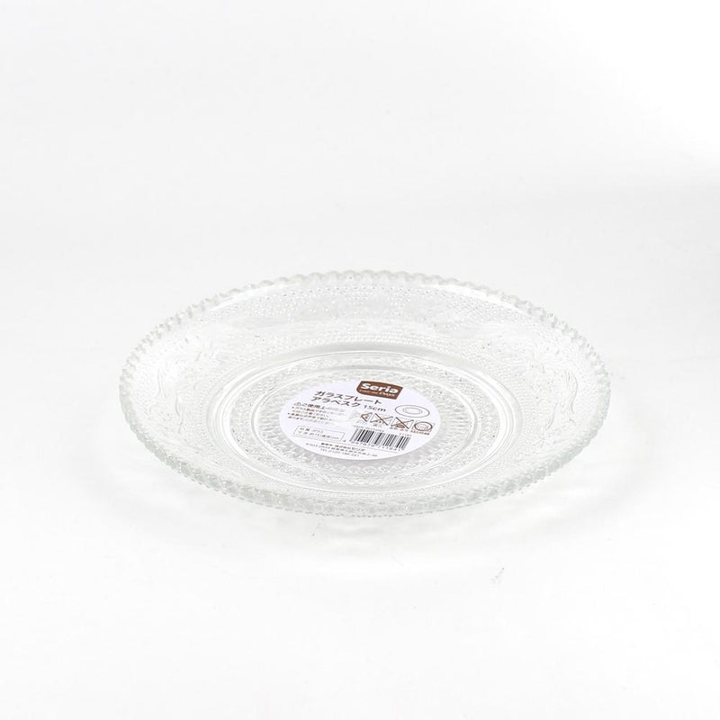 Plate (Glass/Flat/Arabesque/CL/15cm)