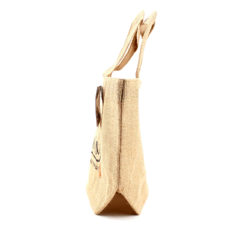Bag (Jute/Boat Type/Typography/20x20x10.5cm)