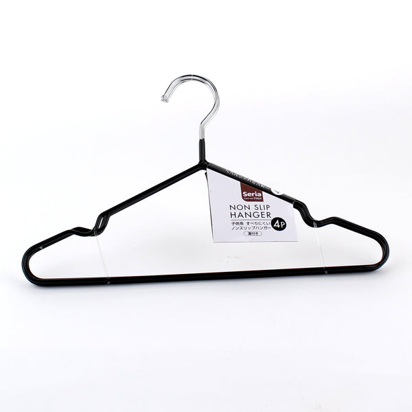 Hanger - Non Slip (Non-Slip/Kids/WT*Bk*BN/4pcs)