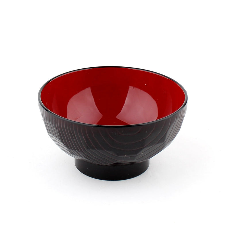 Lacquer Bowl (Microwavable/BK/RD/d.11.8x6cm)