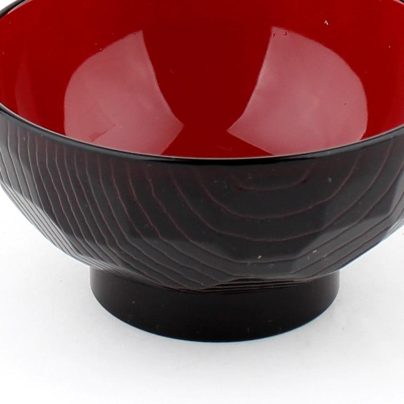 Lacquer Bowl (Microwavable/BK/RD/d.11.8x6cm)