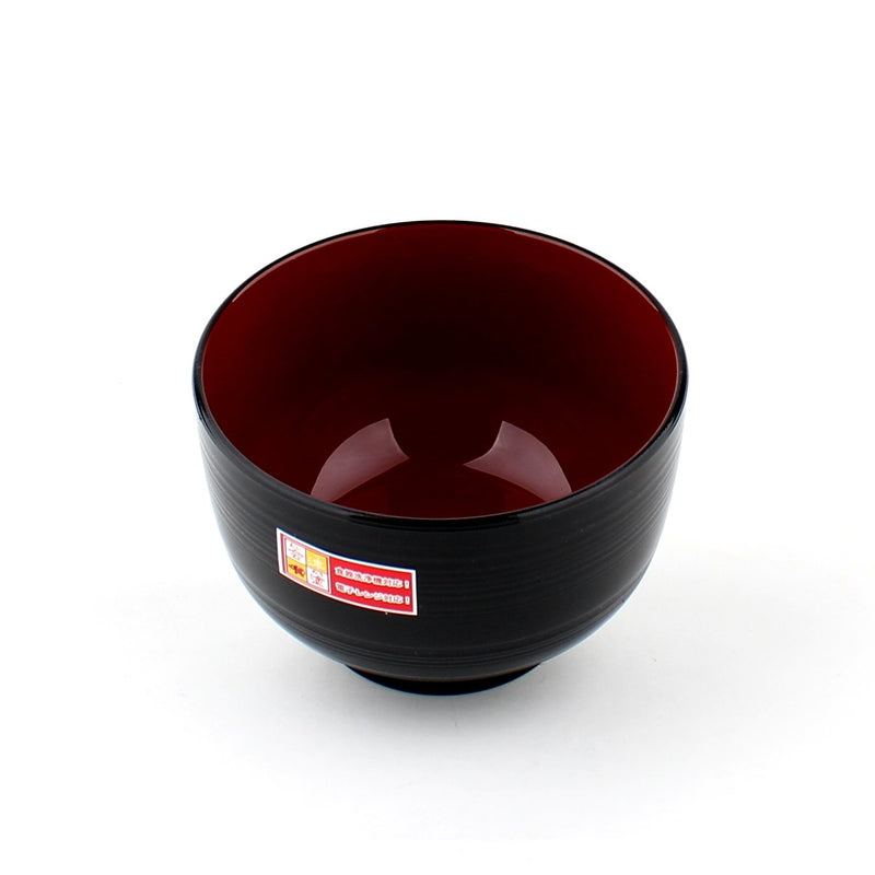 Lacquer Bowl (Microwavable/BK/RD/d.11.8x8cm)