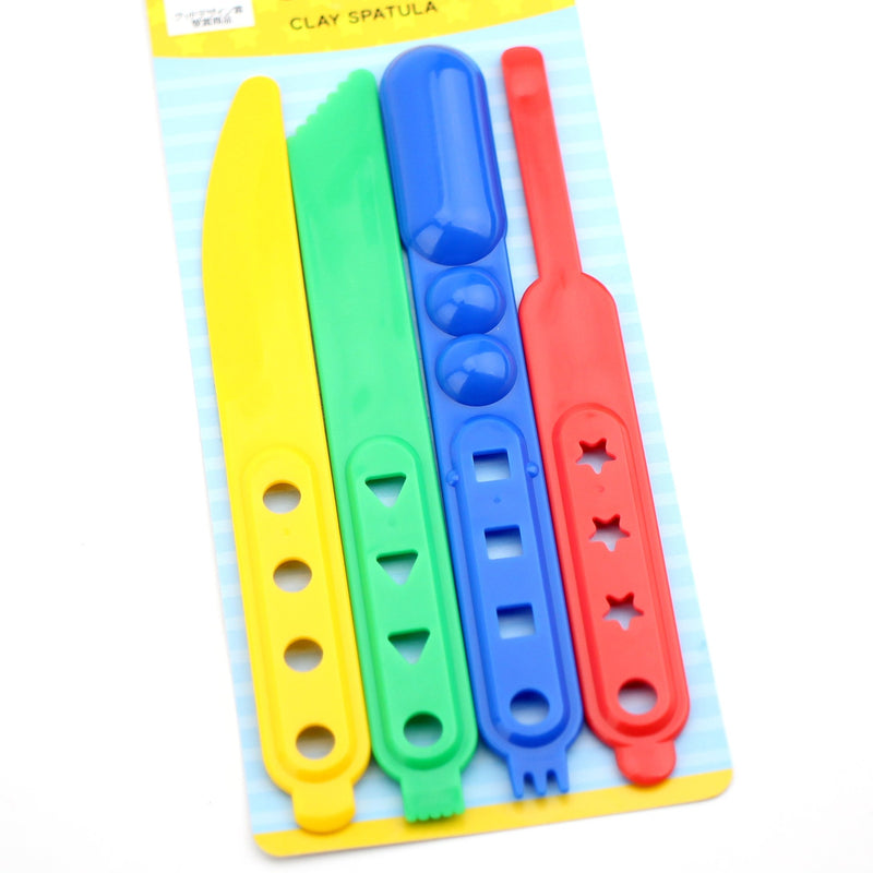 Clay Spatula (PP/Clay/4xCol/4pcs)