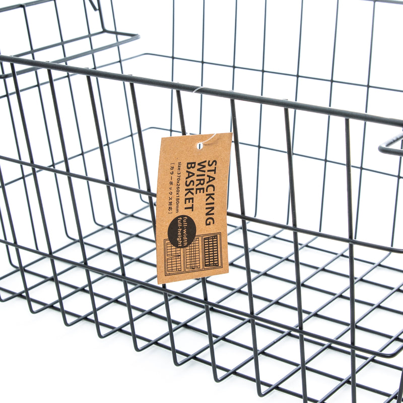 Iron Stackable Wire Basket with Handle