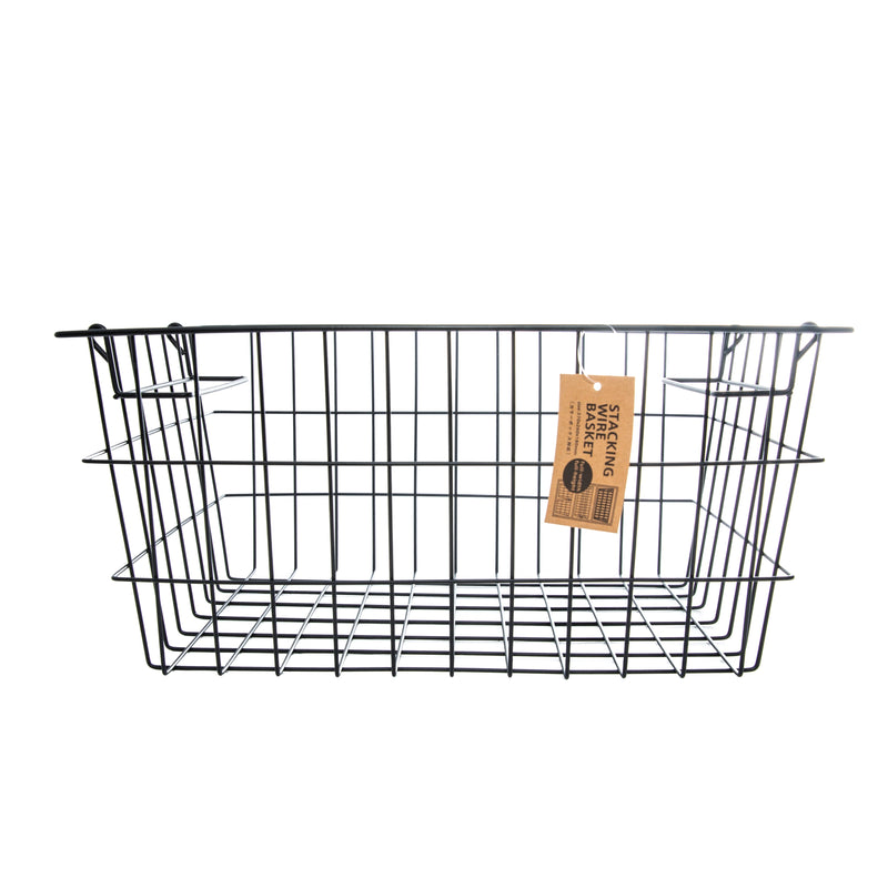 Iron Stackable Wire Basket with Handle