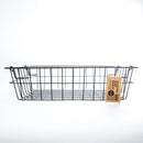Black Stackable Wire Basket with Handle