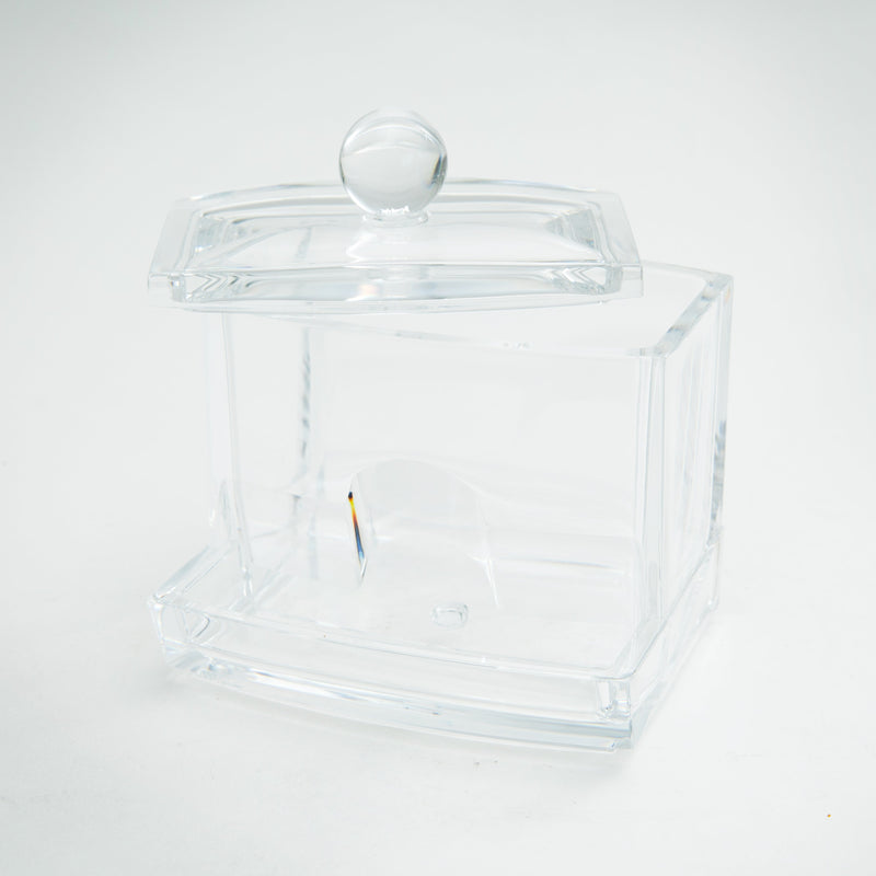 Makeup Organizer (PS/For Cotton Swabs/9x9x6.5cm/SMCol(s): Clear)