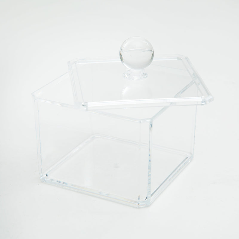 Makeup Organizer (PS/With Lid/9.5x9.5x9.5cm/SMCol(s): Clear)