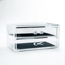 Makeup Organizer (PS/2-Drawer/10x19x9cm/SMCol(s): Clear)