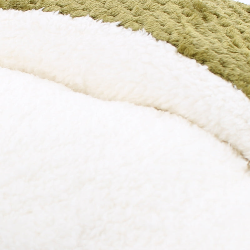 Foot Warmer Cushion (Cushioned/Fleece/Warm/Waffle Fabric/10x30x30cm/SMCol(s): Moss)