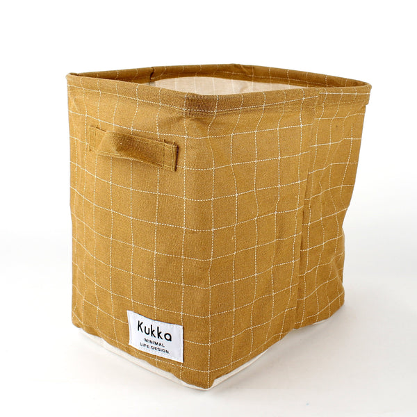 Gridded Foldable Tall Storage Bag (19x26x26cm)