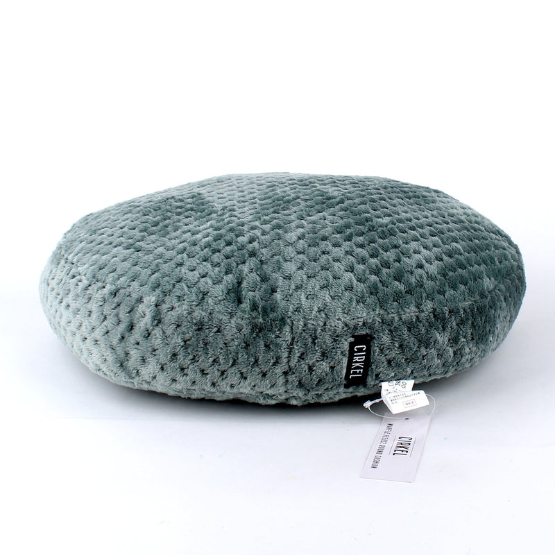 Round Waffle Fleece Cushion (Green)