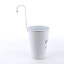 White Iron Hooking Tin Planter